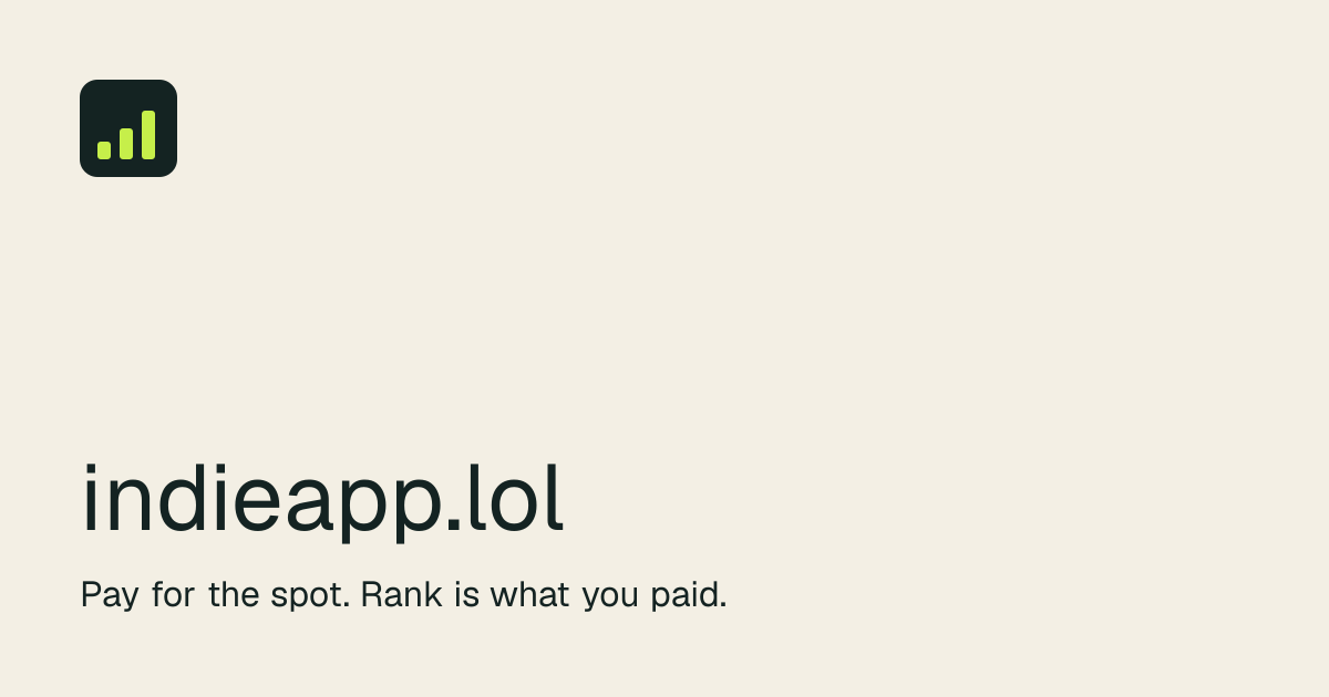 indieapp.lol Open Graph preview